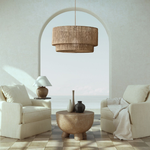 Lumina Jute Pendant Light - Handwoven natural rattan