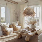 Majorca Seagrass Pendant Light - Handwoven Organic Seagrass