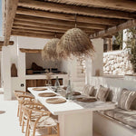 Majorca Seagrass Pendant Light - Handwoven Organic Seagrass