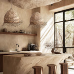 Molokai Seagrass Pendant Light - Handwoven Organic Seagrass