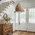 Molokai Seagrass Pendant Light - Handwoven Organic Seagrass