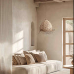 Molokai Seagrass Pendant Light - Handwoven Organic Seagrass