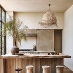 Molokai Seagrass Pendant Light - Handwoven Organic Seagrass