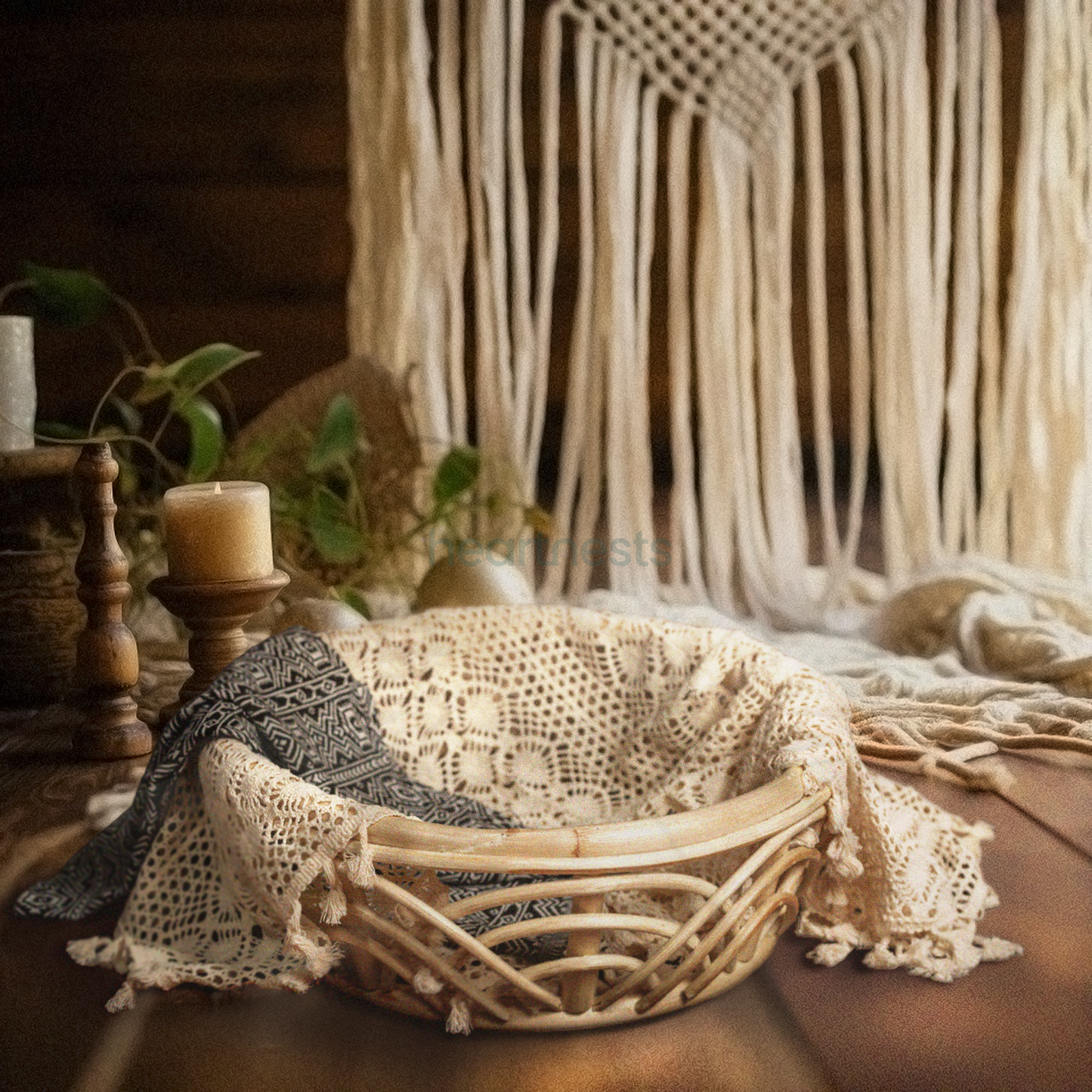 Vera Handmade Rattan Baby Props. Sustainable Newborn Photography