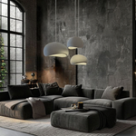 Nalia Grey Resin Pendant Light Bundle Set of 3 – Polyester Resin