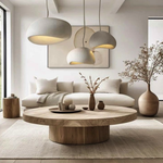 Nalia White Pendant Light Bundle Set of 3 – Polyester Resin