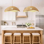 Nantucket Rattan Pendant Light – Sculptural Woven Design