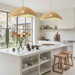 Nantucket Rattan Pendant Light – Sculptural Woven Design