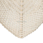 A bottom corner of eartnests' Fan Wall Decor is magnified and looked closely