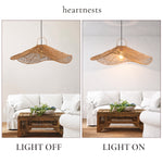 San Clemente Rattan Pendant Light - Handwoven Cane Rattan