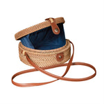 Sunny Rattan Crossbody Bag