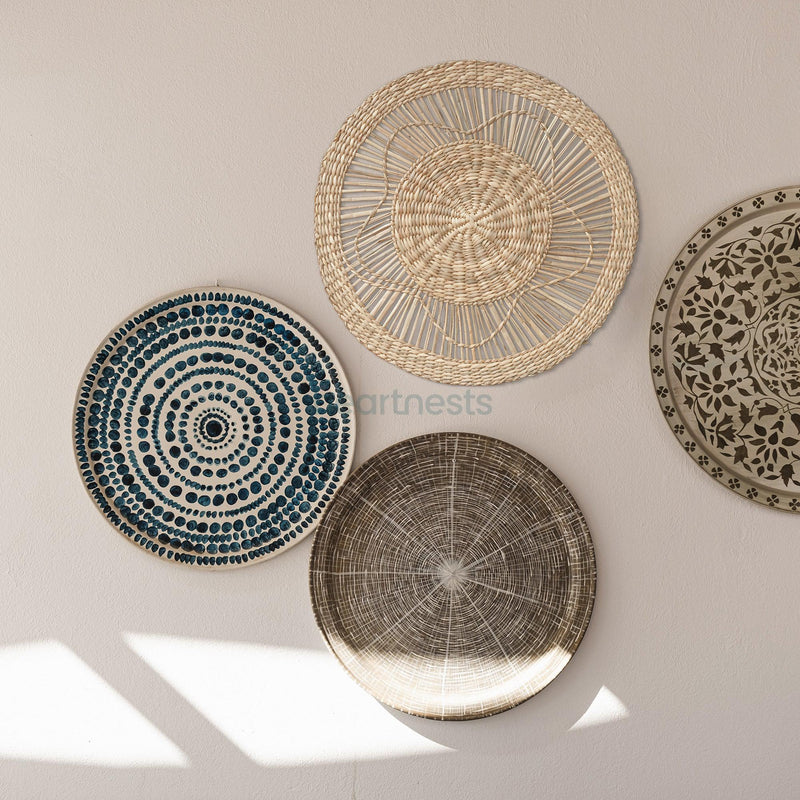 Star Seagrass Wall Decor - Handwoven Natural Wall Accent