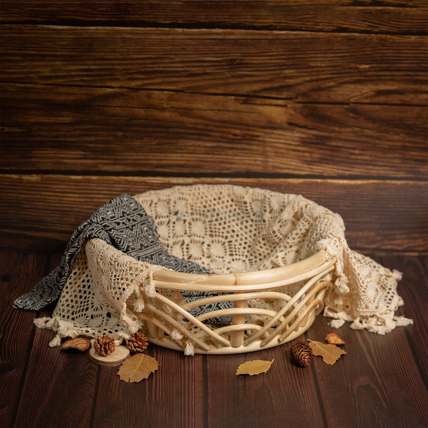 Vera Handmade Rattan Baby Props. Sustainable Newborn Photography