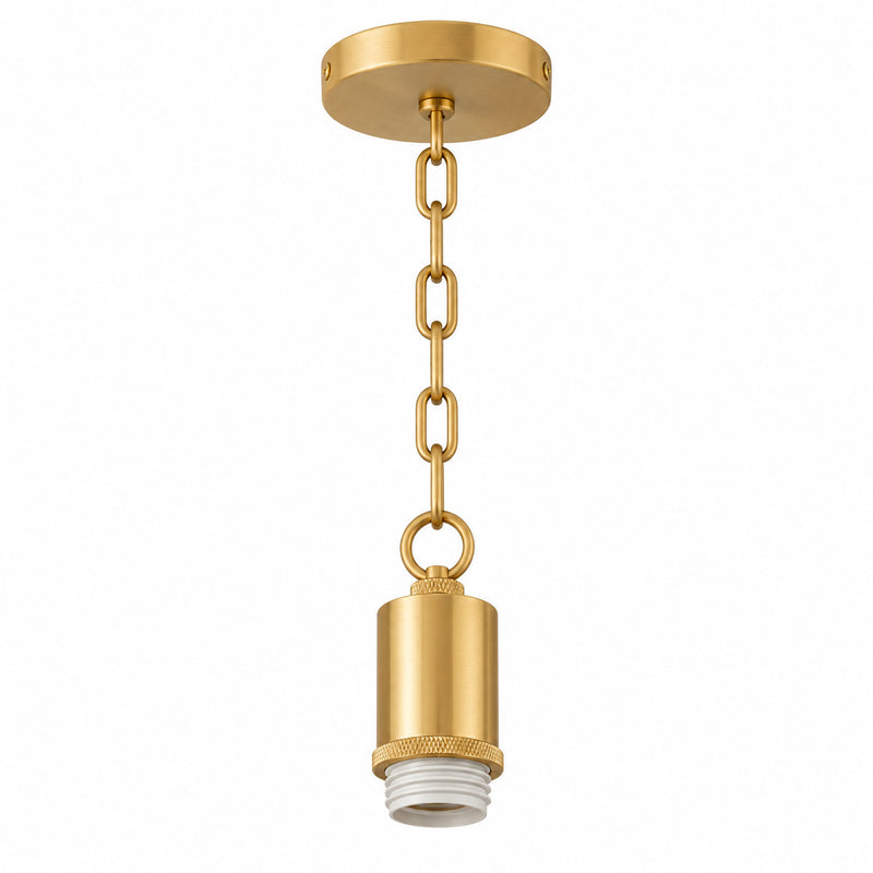 Brass Chain Hardwired Pendant Light Cord Set – 1.5M | E26/E27