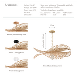 Correa Bamboo Pendant Light - Handwoven Bamboo Lampshade