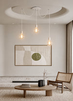 Large Linear 3-Light Ceiling Rose – 200 mm