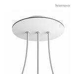 Large Linear 3-Light Ceiling Rose – 200 mm