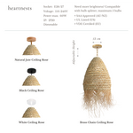 Molokai Seagrass Pendant Light - Handwoven Organic Seagrass