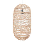 A Heartnests' Moreton Rattan Pendant Light is on white background