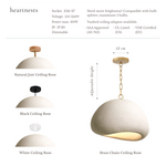 Nalia White Pendant Light Bundle Set of 3 – Polyester Resin
