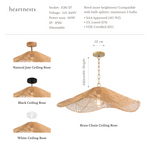 Saint Clemente Rattan Pendant Light - Handwoven Cane Rattan