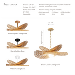 Solara Jute Pendant Light – Handwoven Natural Fibre