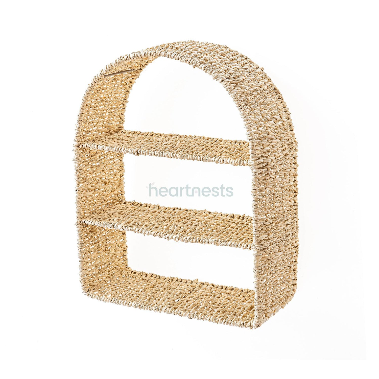 Raina Wicker Wall Organiser Wall Hanging Storage on white background